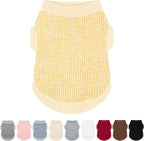 Cozy and Functional Dog Shirts for Small Puppies: Stretchable Ginger Attire with Easy-On Design, Ideal for Chihuahuas and Yorkies - Enhance Comfort and Playfulness on Chill Days XX-Small