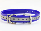 Replacement Strap for Garmin Collars - 3/4" Wide Ultra-Durable Dog E-Collar Replacement for Training, Bark, Shock, Electric, and GPS Collars - 28" Adjustable LengthGarmin (Reflective Blue)