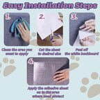 Anti-Cat Scratch Furniture Protector-12-Pack –Single-Sided, Heavy-Duty Self-Adhesive Tape, No-Residue for Couch, Doors & Walls - NO PINS
