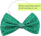 St Patricks Day Dog Costume - St. Patty's Day Doggie Headband and Green Bow Tie Kit
