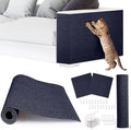 4pack Cat Scratch Couch Furniture and Wall Protector | Adhesive Cat Scratch Pad for Covering Cat Tower, DIY Climbing Cat Scratcher Couch Protector from Cat Claws Scratching (Blue)