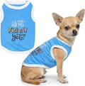 Parisian Pet Dog Shirt – 100% Cotton Shirts for Small Dogs – Sleeveless Puppy Vest – Lightweight and Breathable Pet Apparel – Pullover Summer Dog Clothes - Stretchy Funny T Shirts for Dogs