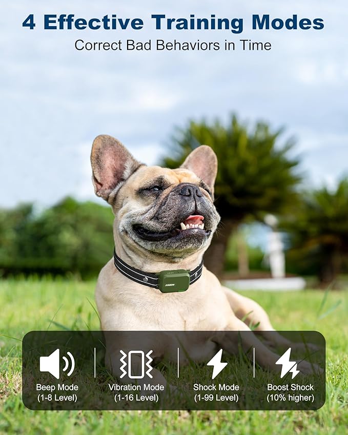 Jugbow Dog Training Collar - Dog Shock Collar 4200FT Innovative Upgraded Electronic Waterproof Collar with 4 Training Modes