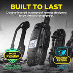 Dogtra 1900X Black Edition E-Collar - 1 Mile Range, Dogs 45 lbs+, IPX9K Waterproof, 100 Stimulation Levels, Vibration, Tone, Rechargeable - Ideal for Dog Owners and Professional Trainers