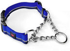 Tuff Pupper Martingale Collar for Dogs | Gentle Nylon & Steel Chain Limited Cinch Design is Perfect for Training | Dual Leash Attachment Points | Durable Quick Release Buckle | Sizing for All Breeds