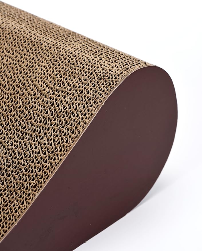 Simple Delxue Large Cat Scratcher Cardboard Bed, Horizontal Cat Scratcher Cardboard Lounge Bed, 100% Recyclable&Reversible Durable Board Pads Prevents Furniture Damage