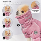 Winter Dog Coat for Female Pups with Full Belly Coverage, Girl Dog Clothes, Snow Jacket for Dogs, Snowsuit, Winter Coat for Dogs for Cold Weather, Ideal for Small Medium Dogs (Medium)