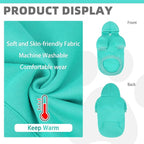 KOOLTAIL Dog Hoodie for Large Medium Small Dogs,Soft&Warm Pet Sweater with Leash Hole&Pocket Boy Girl,Puppy Fall Winter Jacket Clothes,French Pitbull Cold Weather Coat Sweatshirt,Lake Blue S
