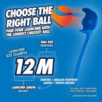 Chuckit! Dog Ball Launcher 12M Sport with 12" Handle Length for Medium 2.5" Dog Balls For Dogs 20-60 lb, Plastic Pet Fetch Ball Thrower, Perfect for Kids, Made in USA, Blue