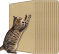 PETSITE Cat Scratcher Mat, Natural Sisal Scratching Mats, Horizontal Cat Floor Scratching Pad Rug with Adhesive Hook Loop Tapes (12, 23.62 x 15.75 in)
