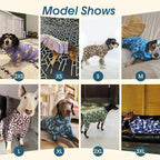 ROZKITCH Great Dane Clothes Dog Winter Coat Soft Fleece Pullover Pajamas, Pet Windproof Warm Cold Weather Jacket Vest with Luminous Zipper, Jumpsuit Apparel Outfit Clothes for Giant Dog Camo 3XL