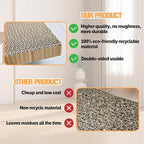 Cat Scratching Boards, 3 Pack Cat Scratch Pad With Box, Double-Sided Reversable Long Lasting Corrugate Scratchers, Refillable Scratch Pad, Cardboard Cat Scratcher for Small Medium Cat Kitten (17”x10”)
