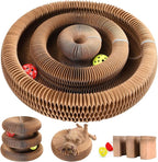 Double-Layer Cat Track Ball Toy, Cat Ball Adventure The Ultimate Interactive Mental Physical Exercise for Indoor Cats Toy