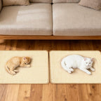 Paceray Cat Scratching Mat, 2 Pack Natural Sisal Scratching Pad for Indoor Cats, Perfect Wall Scratchers with Tape for Couch, Sofa and Carpet Protection (23.6" x 15.7")