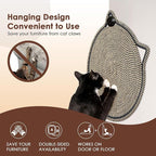 Cat Scratcher Mat, Natural Cotton Rope Cat Scratch Pad, 15.7'' Round Horizontal Floor Cat Scratching Pads for Indoor Cats, Cat Furniture Protector for Wall, Couch, Carpets, Sofas