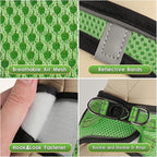 YIMEIS Dog Harness and Leash Set, No Pull Soft Mesh Pet Harness, Reflective Adjustable Puppy Vest for Small Medium Large Dogs, Cats (Grass Green, X-Small (Pack of 1)