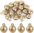 AUEAR, 16 Pack Vintage Brass Mini Jingle Bell DIY Craft 22mm Small Tibetan for Jewelry Making Charms Pendants Wind Chimes Home Door Decor