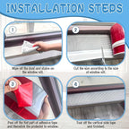 2 Rolls Window Sill Protector from Dog Cat Scratching - 5.5 Inch x 6.6 Feet Cuttable Rubber Door Furniture Edge Protector from Dog and Cat Claw Scratching Chewing Slobbering on Window Sills