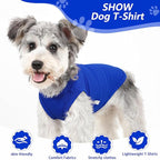 2 Pack Dog Clothes for Small Dogs Summer Dog Shirt Vest Girl Boy Lightweight Puppy T-Shirts Blank Soft and Cool Pet Clothing Sleeveless Medium Large Dog Outfit (White+Blue, X-Large)