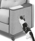 Cat Scratch Couch Protector,23.6" L*19.6" W Scratching Furniture Protector Pad,Cat Scratch Sofa Arm Sheild with Grey Natural Sisal for Protecting Couch Sofa Chair Furniture (Grey/Left Hand)