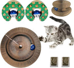 2 Pack Magic Organ Cat Scratching Board, Cat Accordion Scratching Post with Bell for Kitten Cats Interactive Kitten Fun Intelligence Physical Exercise Educational