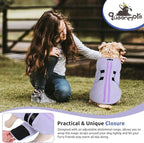 Queenmore XXS Dog Sweater, Soft Fleece Vest Pullover Dog Jacket with Leash Hole, Warm Winter Dogs Clothes Cold Weather Doggy Dachshund Sweaters for Small Dogs Cats Boy or Girl (Lilac, XXS)
