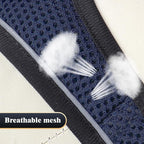 YIMEIS Dog Harness and Leash Set, No Pull Soft Mesh Pet Harness, Reflective Adjustable Puppy Vest for Small Medium Large Dogs, Cats (Navy & Black, X-Small (Pack of 1)