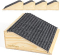 Dog Ramp for Stairs, Non-Slip Dog Stairs, Sturdy Wooden Pet Steps for Small Dogs and Cats Fits Staircase Indoor, Assist for Injured and Older Pets(4 Pack/S, Light Wood)