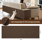 Cat Scratch Furniture Protector – DIY Climb Scratch Mat, Couch Protector from Cat Claws, Trimmable Self-Adhesive Carpet for Sofa, Furniture, Cat Tree (Brown, 78.7" x 15.8")