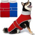 Dog Coat 2 Pack, Turtleneck Fleece Pet Winter Jacket for Cold Weather, Warm Dog Clothes Sweater Outdoor Indoor for Small, Medium, Large & XL Dogs (M-XXL)