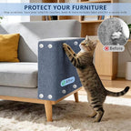 Cat Scratch Pad 78.7x15.8 Inch Self-Adhesive Trimmable Durable Cat Claws Furniture Protector for Couch Sofa Wall Door