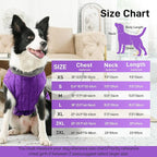 Warm Fleece Dog Coats with Durable Harness Buitl in D-Ring,Waterproof Puppy Jacket for Small Dogs,Dog Vest for Cold Winter,Purple M