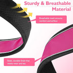Mayerzon 2 Inch Wide Martingale Collar for Large Dogs, Patented No Pull Walking Training Dog Collar for Pitbull German Shepherd, with Buckle, Reflective Stitching, Adjustable (Hot Pink, XL)
