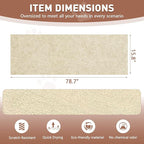Cat Scratch Furniture Protector for Couch, Wall & Door Guard, Trimmable Self-Adhesive Scratch Pad, DIY Climbing Mat, Deterrent, Scratching Post Replacement (78.7''x15.8'', Khaki)