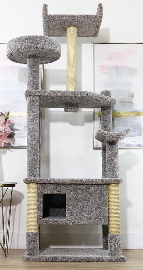 Extra-Large Cat Tower – 82" Tall | Handcrafted USA Cat Tower Tree