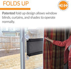 K&H Pet Products Window Lounger Cat Window Perch for Large Cats, Sturdy Kitty Sill Window Hammock Bed, Steel Frame, Sturdy Suction Cups, Washable Shelf Cover, Foldable - 23 X 12in Fleece