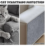 Scratch Pad for Cats DIY Climb Cat Scratcher Mat Trimmable Couch Protector Cats Scratching Protector Self-Adhesive Carpet for Furniture Wall Indoor Light Gray
