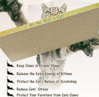 AccEncyc Cardboard Cat Scratcher Pads Cat Scratching Board for Indoor Cats 16.5x8.3x1 Inch Dual-Side Corrugated Cat Scratcher Reusable Cat Supplies - 3 Pack