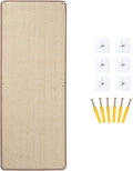 Natural Sisal Cat Scratching Mats 1 Pack, Cat Scratch Furniture Protector,Wall Mounted Wall Climbing Carpet, Horizontal Cat Scratcher Rugs for Furniture Protection, 39.3" Lx15.7 W, Sisal Color