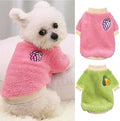 2 Pieces Dog Sweater Dog Clothes for Small Dogs Winter Warm Puppy Coat Fleece Cute Style Thick Pet Clothing (Medium)
