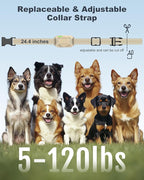 Dog Training Collar with Remote – 4200FT Range, Waterproof IPX8 Rechargeable E-Collar, Beep (1-3), Vibration (1-3), and Static (0–99) for Small Medium Large Dogs