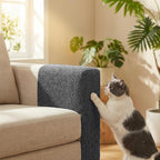 Enkman 78.7"x15.8" Thickened Cat Scratch Mat,Anti Cat Scratch Furniture Protector, Trimmable Self-Adhesive Carpet,DIY Cat Scratch Couch Furniture wall,Covering Cat Scratching Post Replacement Pads
