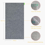 Cat Scratch Furniture Protector, 78.7x15.8inch Adhesive Cat Scratch Pad Deterrent for Furniture, DIY Climbing Cat Scratcher Couch Protector from Cat Claws Scratching for Indoor (Gray)