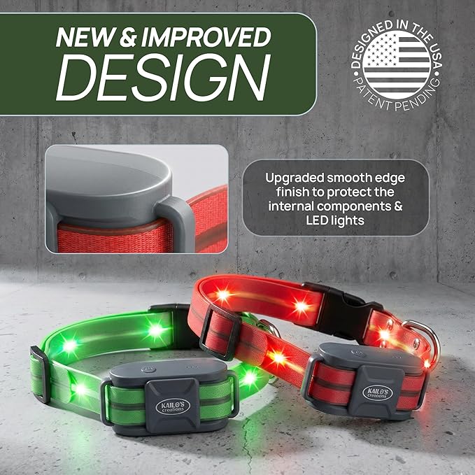 Dog Shock Collar (New Version) with 360° LED Lights – 4200FT Dog Training Collar with Remote, IPX8 Waterproof, Beep/Vibration/Safety Shock Modes, Rechargeable E-Collar for Dogs