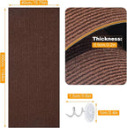 Large Cat Scratching Mat, 118"x15.8" Self-Adhesive Scratch Furniture Protector, Trimmable DIY Wall Climbing Carpet, Couch Protector, Scratching Pad Replacement (Brown, 118"x15.8")