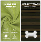 KYEESE 2Pack Dog Shirt, Soft Striped Dogs T Shirts, Lightweight Doggie Tank Top Cat Clothes, Sleeveless Dog Shirt for Small Dogs, Stretchy Pet Vest, Green, Small