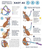 2 Hounds Design Freedom No Pull Dog Harness, Adjustable Harness and Leash Set, Easy Walking & Comfortable Control, Fits Small, Medium & Large Dogs, Solid Colors, Made in USA, 5/8" SM, Star Sprangled