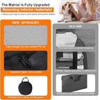 Dog Cat Playpen,Portable Pet Puppy Playpen,Rabbit Puppy Dog Play Pen for Indoors,Dogs Tent for Indoor Cats,Kitten Playpen,Collapsible Small Cats Crate Cage for Small Dogs with Carrying Case(Grey, M)