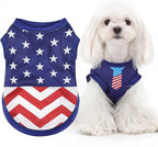 American Flag Inspired Dog Vest: Perfect Dog Shirt, Ideal Tank Top for Everyday Wear, Independence Day Celebrations Quality Materials for a Cute and Stylish Look Classic Blue Star 3XL