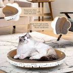 3 Pack Oval Cardboard Cat Scratcher & Lounger Bed, High-Density Cat Scratching Board & Lounge Bed, Ergonomic Scratch Pads for Indoor Cats Claws Care, Furniture Couch Protector from Cat Claws